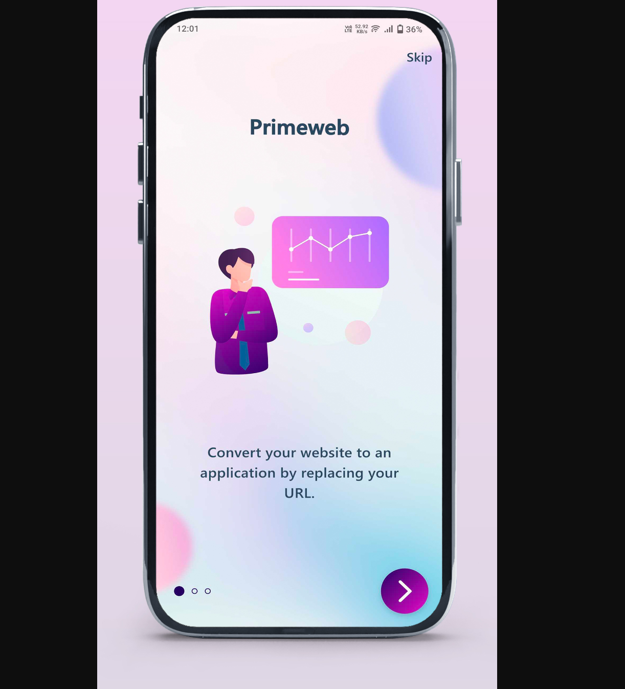 Prime Web v2.0.1 - Convert Website to a Flutter App